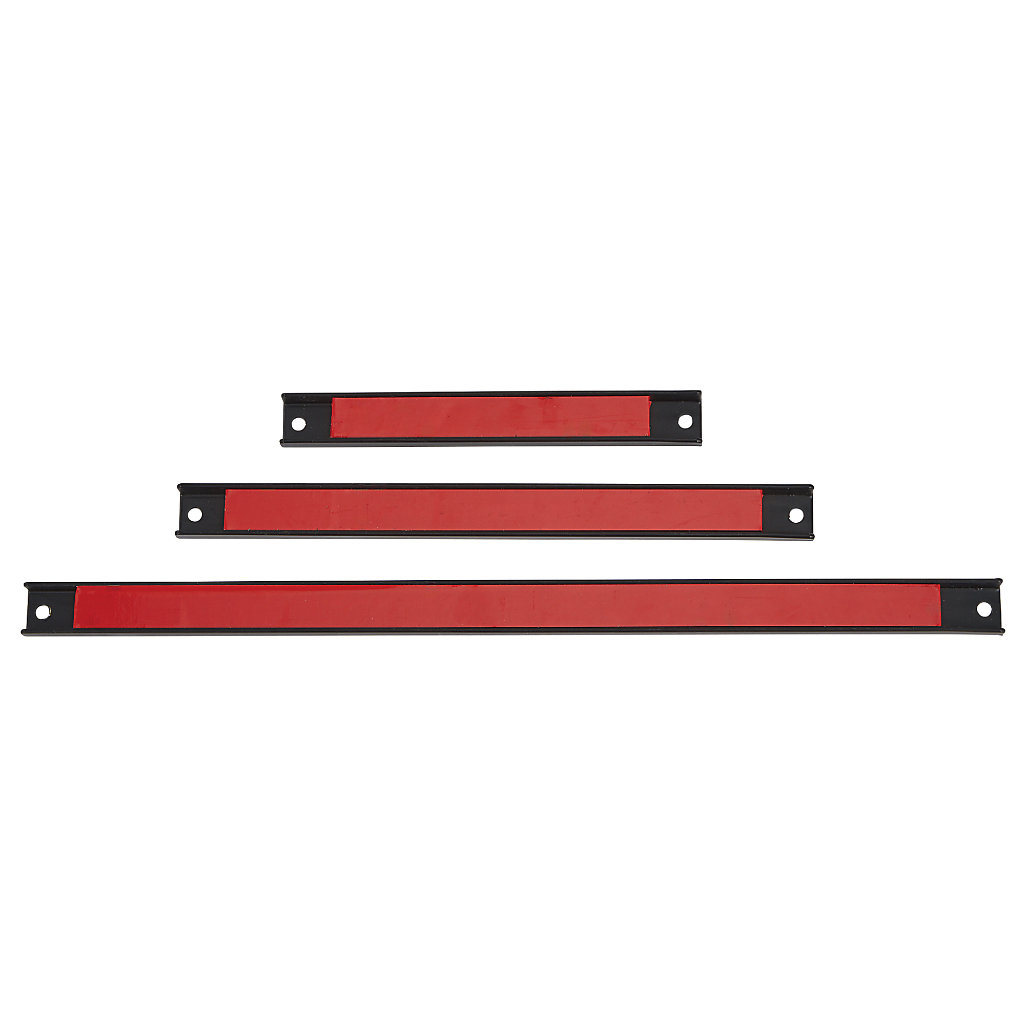 Ironton 3-Pc. Magnetic Tool Holder Set, 8in., 12in., 18in., 8-Lb. Capacity, Carbon Steel